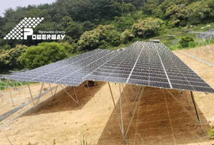 Powerway has just done high forest area PV solar project in Korea