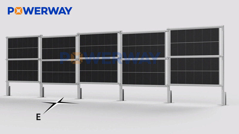 solar tracking vertical bracket